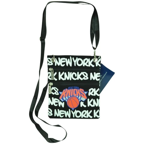 NBA Robin Ruth NY New York Knicks Canvas Crossbody Neck Wallet Women Ladies Bag Cover