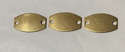 Eslabón de pulsera rectangular de latón 26 piezas con 2 agujeros para conectar-1 3/10" de ancho Foto 1 de 3