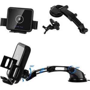 Holder For Samsung Galaxy Z Fold 5 4 3 Mount Car Charger Wireless Car Automatic - Picture 1 of 16