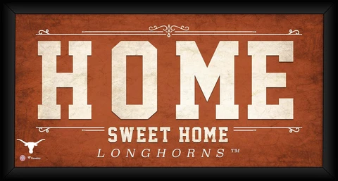 Texas Longhorns Framed 10" x 20" Home Sweet Home Collage Cover