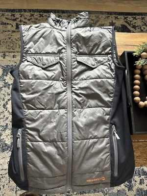 MERRELL Select Warm Dry Primaloft Quilted Vest Gray  Size S Mens - Image 1 of 2
