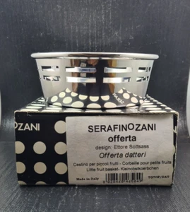 seraphim zani fruit basket stainless steel 18/10 design ettore sottssas ø 15 cm - Picture 1 of 6