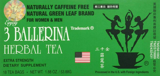 3 Ballerina Dieters Drink Extra Strength Tea - 18 Bags