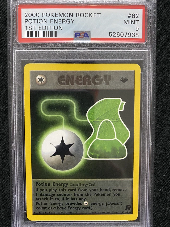 2000 Pokemon Team Rocket 1st Edition Potion Energy 82/82 PSA 9 Mint - Image 1 of 1