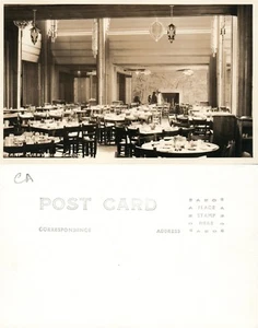 POSTAL FOTO REAL CAMPAMENTO CURRY CA COMEDOR DE COLECCIÓN RPPC - Imagen 1 de 1