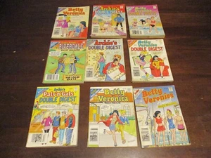 LOT OF 9 Archie's Digest pocket book paperbacks comic books all used - Picture 1 of 10