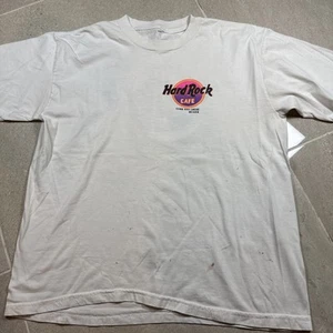 Men's Large Vintage Hard Rock Cafe T Shirt Cabo San Lucas Mexico White - Picture 1 of 8