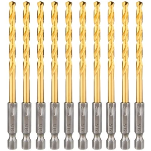 Sechskantschaft Bohrer-Set 10-teilig, 3/16 Zoll Premium 4341 HSS 3/16 Zoll, 10-teilig  - Bild 1 von 2