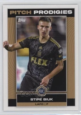 2023 Topps MLS Pitch Prodigies Soccer Tile Stipe Biuk #6 Rookie RC - Image 1 of 2