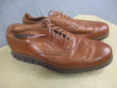 Zapatos Cole Haan ZeroGrand para hombre talla 10,5 ancho Oxford punta de ala cuero cómodo Foto 1 de 4