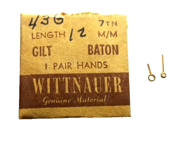 Manecillas de reloj para hombre Baton Wittnauer 7TN Longines piezas de reloj Foto 1 de 1