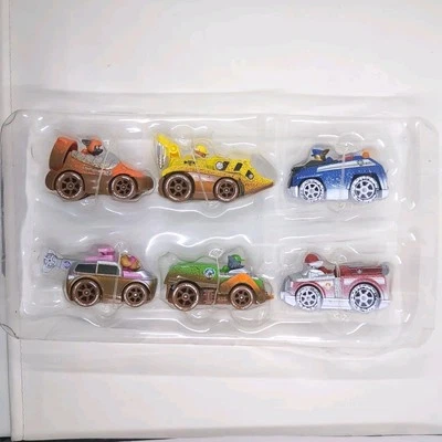 Paw Patrol True Metal Die Cast Cars Off Road Mud & Snow Gift Pack 6 No Box Mint - Image 1 of 4