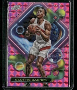 2023-24 Topps Chrome Cosmic #129 Scottie Barnes Pink Galaxy Refractors - Picture 1 of 2