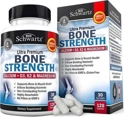 9IN 1 Bone Strength Supplement Gentle Non Constipating Bone Health Supplement - Image 1 of 4