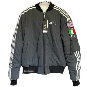 Adidas Juventus x NASA Italy USA Reversible Bomber Jacket Size Medium JE3130 - Picture 1 of 8