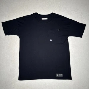 Abercrombie Kids Oversized Fit Black Tee With Pocket Boys 13/14 - Picture 1 of 8