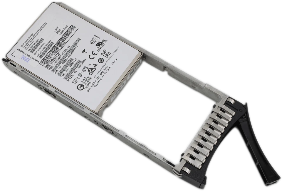 IBM SSD 1.6 TB + Caddy for Storwize | 12G SAS | 2.5" SFF 01AC602 01EJ047 01EJ049 - Bild 1 von 4