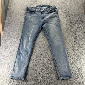 Gap 1969 Jeans Mens 40x32 Blue Medium Wash Cotton Stretch Skinny Fit - Picture 1 of 10