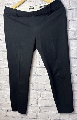 Женские эластичные укороченные брюки Minnie J.Crew размер 4 с боковой молнией черные - Изображение 1 из 4
