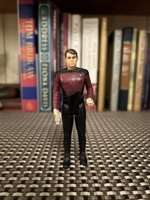 1988 年星际迷航下一代指挥官威廉·瑞克人偶散装 — 第 1/2 张图片