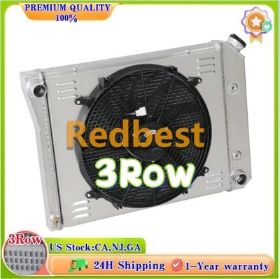 Ventilador de radiador de 3 filas CC571 para Oldsmobile Cutlass Series Chevy Monte Carlo 1980-87 Foto 1 de 4