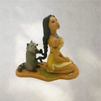 Figura de mapache vintage de Disney Applause Pocahontas Meeko PVC adorno de pastel decopac Foto 1 de 4