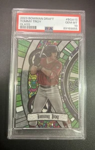 2023 Bowman Draft Stained Glass Tommy Troy PSA 10 Gem Mint RC Diamondbacks - Bild 1 von 2