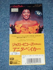 ANITA BAKER Japan 1988 Tall 3" inch CD Single JUST BECAUSE (EDIT) - Picture 1 of 5