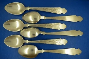 Set Löffel Nr. 2. Sterlingsilber (800) Teelöffel 6er Set, handgefertigt. Nur $ 1,00/gr - Bild 1 von 7