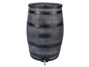 Regenfass 350L mit 3/4" Chrom Wasserhahn | Wasserfass Gartenfass | Regenwasserto - Bild 1 von 16