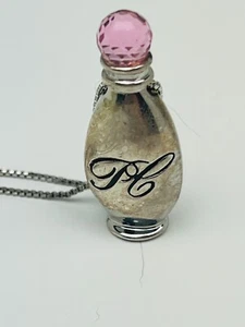 2004 Avon HS Presidents Achievement Club Parfüm Flakon Halskette Pink Top 23" - Bild 1 von 8