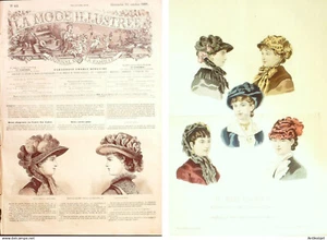 La Mode illustrée journal + gravure associée 1881 # 42 - Imagen 1 de 3