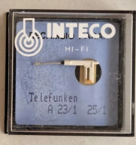 AGUJA TOCADISCOS TELEFUNKEN A 23/1 25/1 INTECO HI-FI - Picture 1 of 6
