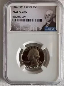 1776-1976 S PR 69 Cameo bicentennial quarter - Picture 1 of 7