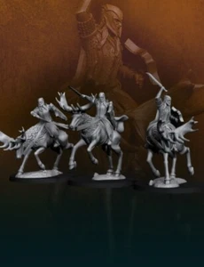 3x Amoured Forest Elves on Elk - Bild 1 von 1