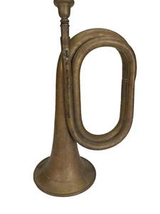 antikes Horn Signalhorn Posthorn Jagdhorn Messing um 1900 - Picture 1 of 9