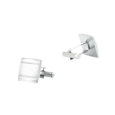 Gemelos plateados para hombre puño botones 1 par en camisa boda novio joyería venta Foto 1 de 4