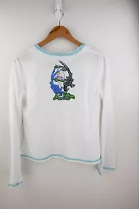 Miss Posh long sleeve top with printed koi and sequin detail size UK12 - Picture 1 of 12