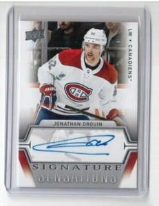 2019-20 UD Series 1 Signature Sensations SS-JD Jonathan Drouin Canadiens (SP) - Foto 1 di 2