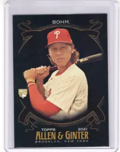 Alec Bohm 2021 Topps Allen & Ginter X RC #100 Philadelphia Phillies - Picture 1 of 2