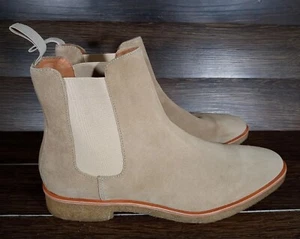 Size 11- New Republic By Mark McNairy Men's Beige Suede Chelsea Boot - Picture 1 of 5