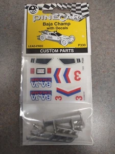 Piezas personalizadas Pinecar P330 Baja Champ sin plomo con calcomanías - Imagen 1 de 3