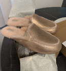 New Women Ugg Slippers Rose Gold Womens Size 8 Us