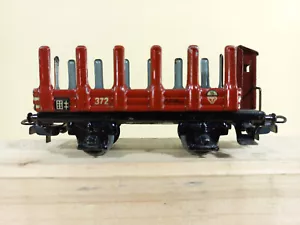 Märklin 372, Blechwagen, mit Bremserhaus, sehr schön, sehr alt! - Bild 1 von 7