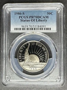 1986-S Proof Statue of Liberty 50c PCGS PR-70 DCAM, Buy 3 Items, Get $5 Off - Picture 1 of 2