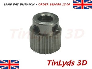 36 Teeth 5mm Bore Extruder Drive Gear Stainless Steel Ender 3/CR-10 3D Printer 