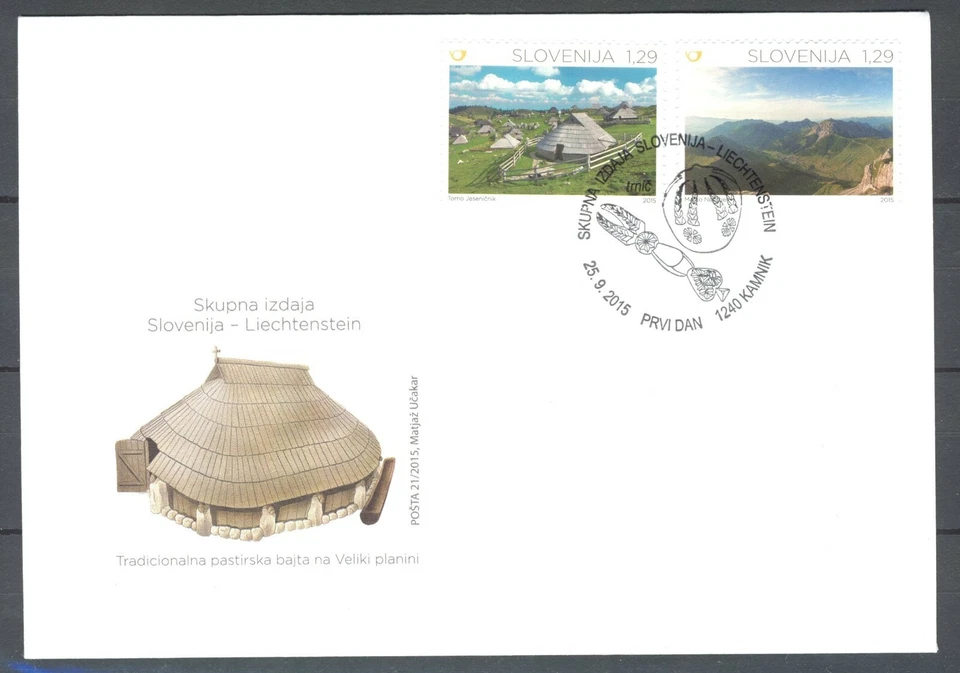 Slovenia 2015 ☀ The Alps as a Habitat Cover ☀ FDC - Image 1 of 1