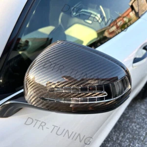 Cubiertas de espejo retrovisor de fibra de carbono completamente secas para Mercedes SL/SLC/SLK/SLS/AMG GT C190 - Imagen 1 de 8