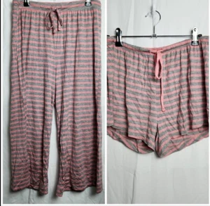 Honeydew Intimates Women's Lounge Pajama Bottoms Pants & Shorts Set Small Pink - Picture 1 of 9