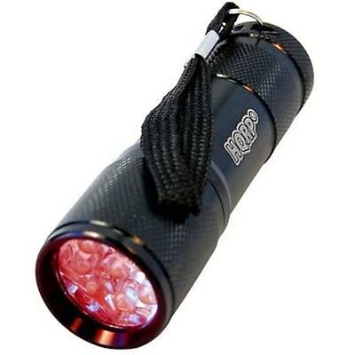 Luz Roja Portátil Bolsillo 9 Leds Linterna Para Observación Nocturno Animales - Imagen 1 de 4